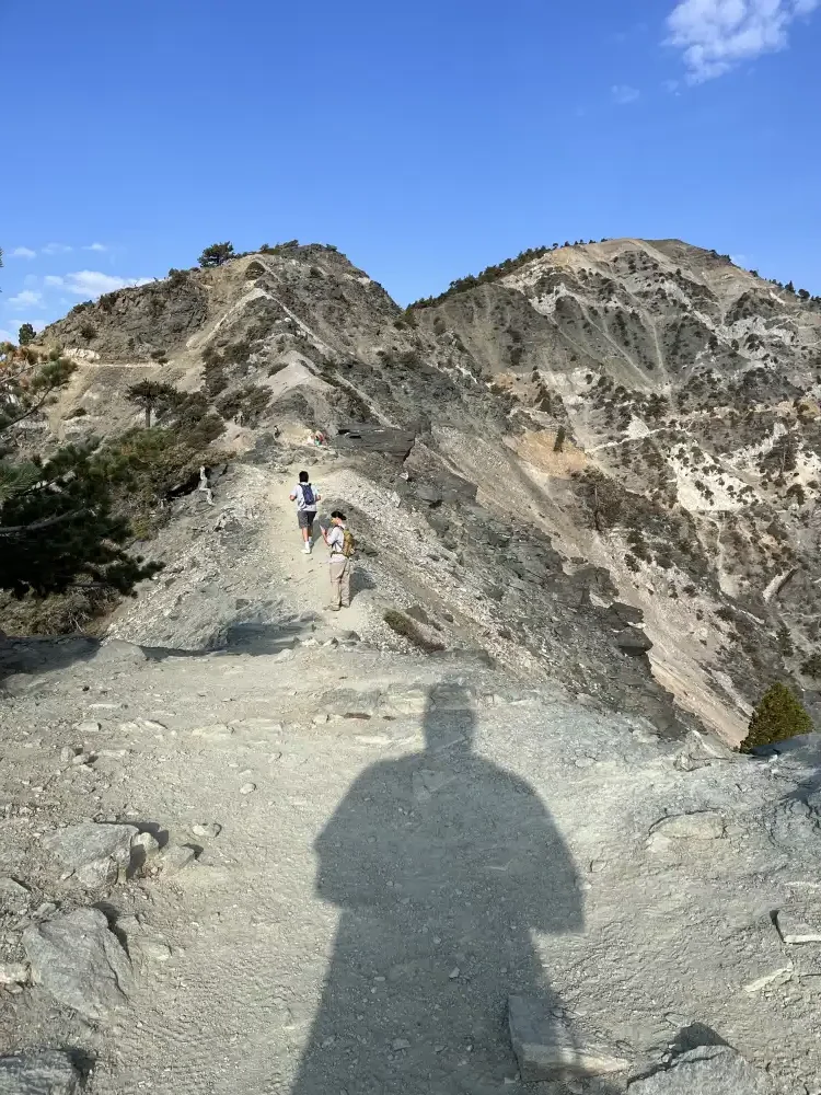 Devils backbone trail and hikers