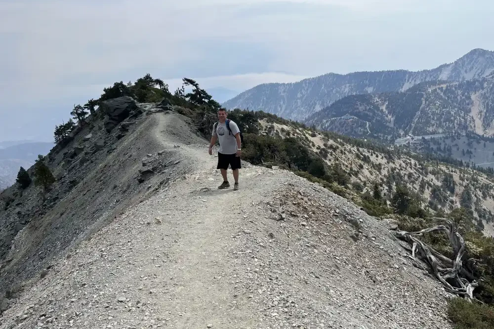 Eric on the spine of Devils Backbone