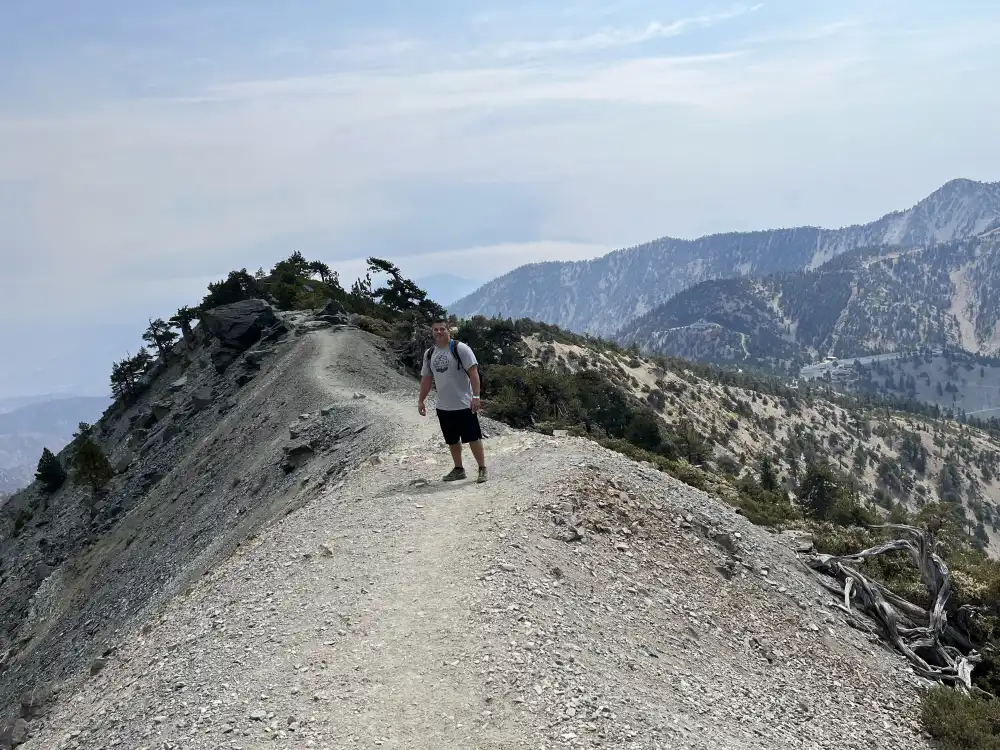 Eric on the spine of Devils Backbone