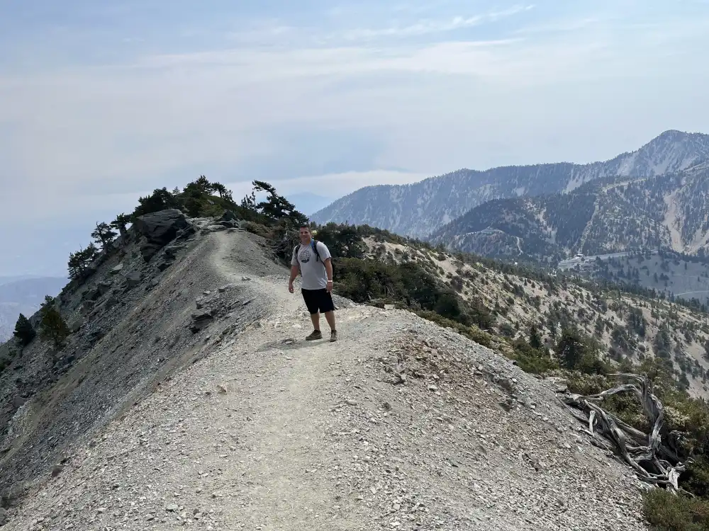 Eric on the spine of Devils Backbone