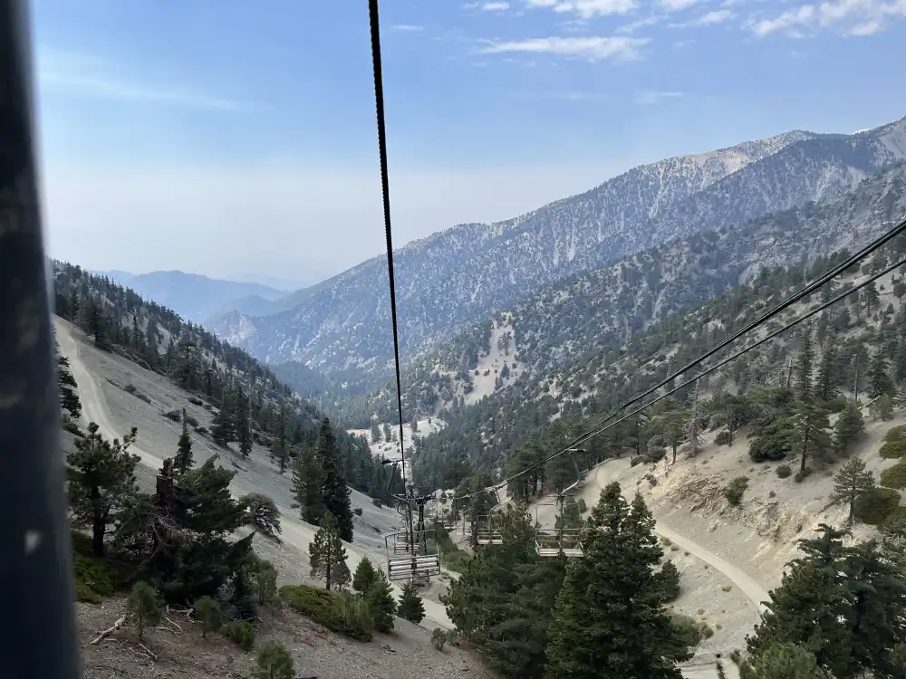 Ski lift taken back down