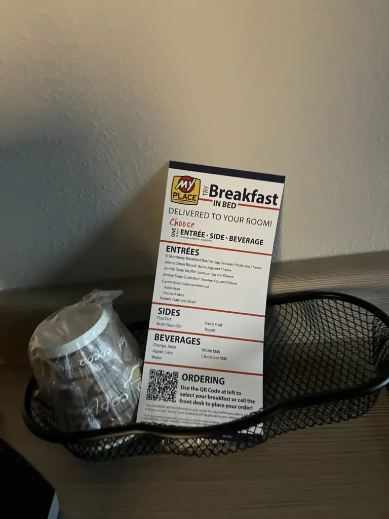 breakfast menu at my place