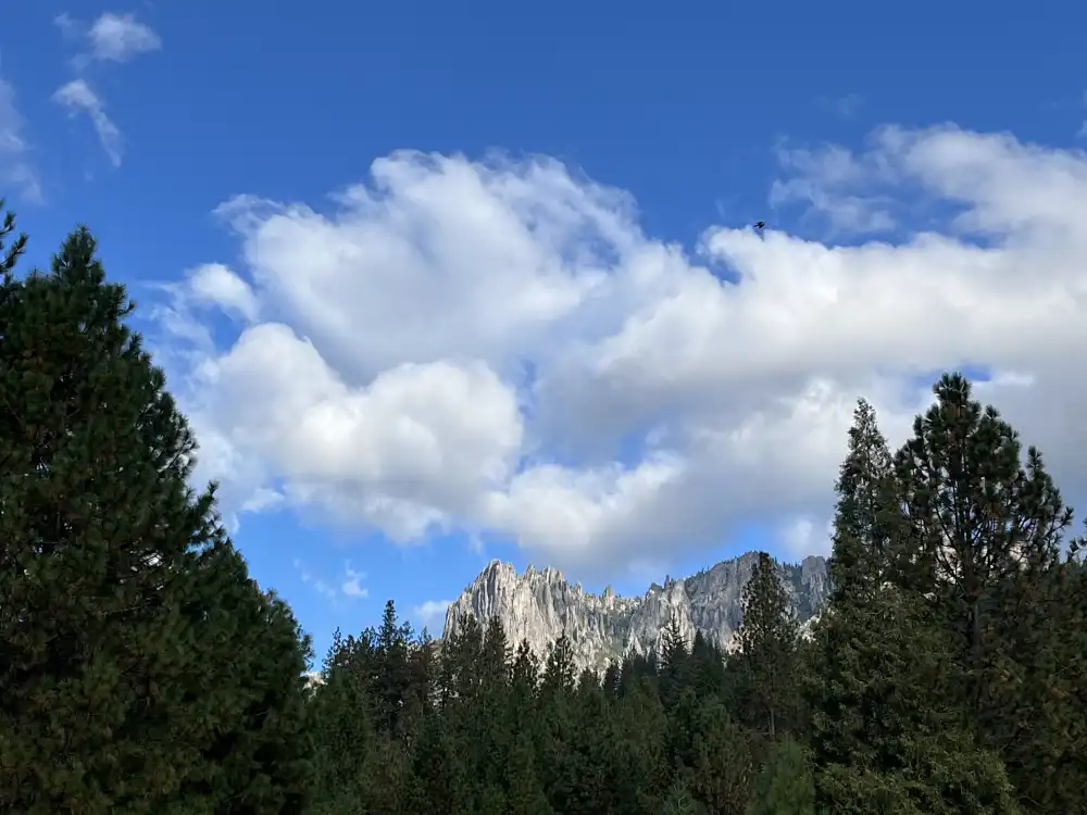 view of castle crags state park